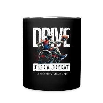 Basketball en fauteuil roulant Basketball en fauteuil roulant - Mug uni - noir - Devant