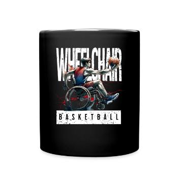 Basketball en fauteuil roulant Basketball en fauteuil roulant - Mug uni - noir - Devant
