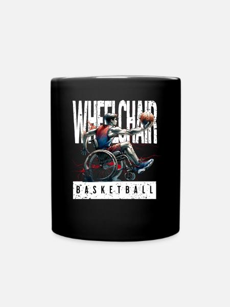 Basketball en fauteuil roulant Basketball en fauteuil roulant - Mug uni - noir