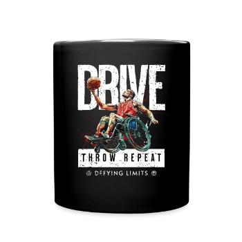 Basketball en fauteuil roulant Basketball en fauteuil roulant - Mug uni - noir - Devant