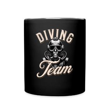 Diving Divers - Full Colour Mug - black - Front