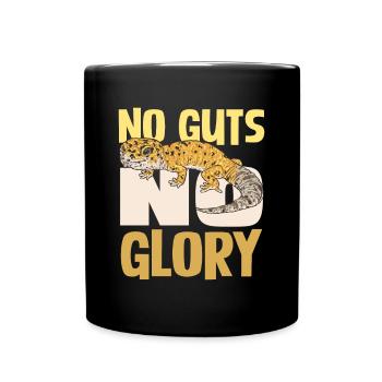 No Guts No Glory Gecko Adventure - Full Colour Mug - black - Front