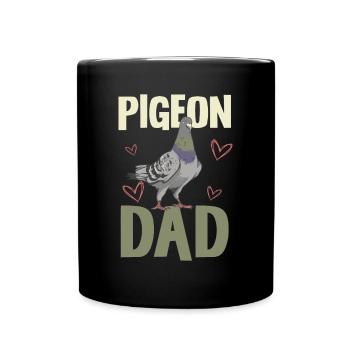 Pigeons Papa Amant Motif Humoristique - Mug uni - noir - Devant