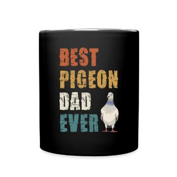 Best pigeon dad ever - Full Colour Mug - black - Front