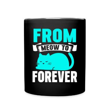 Cat Dad Gifts - Tasse einfarbig - Schwarz - Vorne