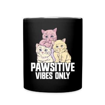 Cat Dad Gifts - Tasse einfarbig - Schwarz - Vorne