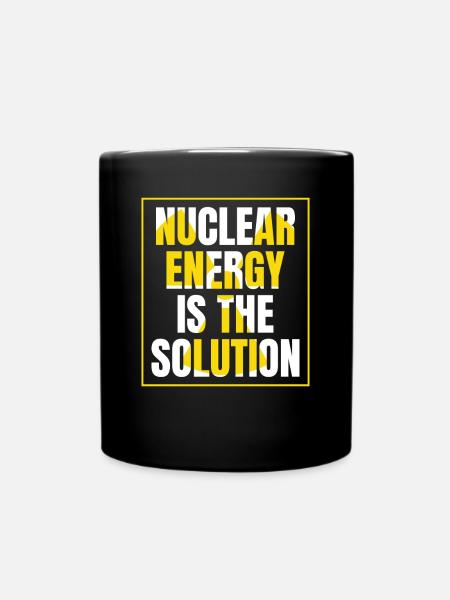 Kernenergie ist die Lösung Uran Kernenergie - Ensfarvet krus - sort