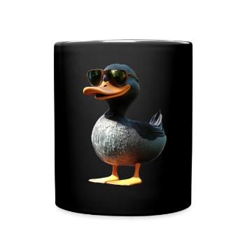Duck, Mallard, Duckling, Duckling, , Duck - Full Colour Mug - black - Front