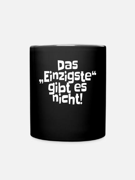 Das Einzigste Gibt Es Nicht Grammatik Germanistik - Tasse einfarbig - Schwarz