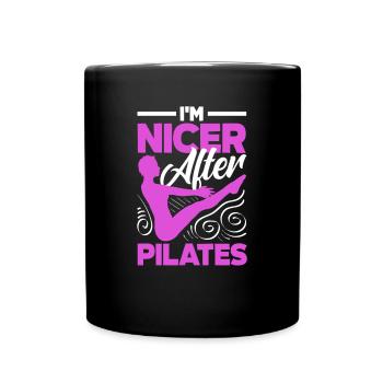 Je suis plus bien après l’exercice de Pilates - Mug uni - noir - Devant