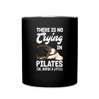 Pas de pleurs pendant le Pilates - Mug uni - noir - Devant