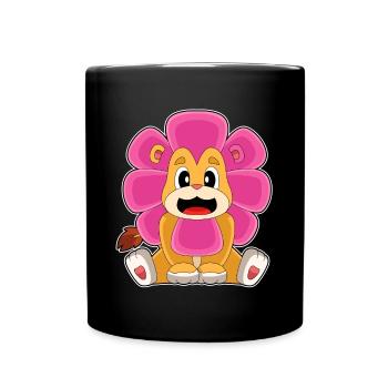 Fleur de lion - Mug uni - noir - Devant