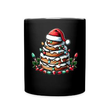 Cake Decoration Cake Decorator Santa Hat - Full Colour Mug - black - Front