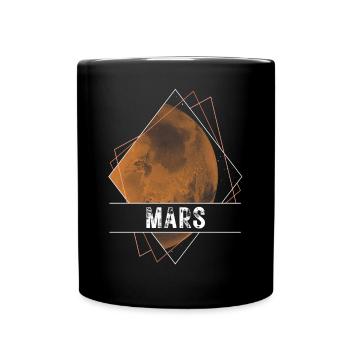 Mars, planète, système solaire - Mug uni - noir - Devant