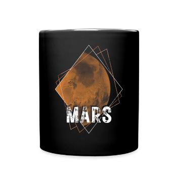 Mars, planète, système solaire - Mug uni - noir - Devant