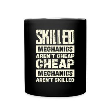 Experienced mechanics are not cheap - Full Colour Mug - black - Front