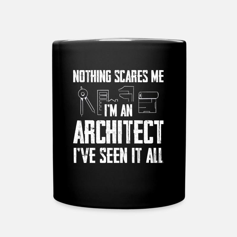 Rien ne me choque : je suis architecte - Mug uni - noir