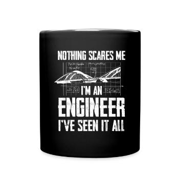Graphique Engineer Nothing Scares Me - Mug uni - noir - Devant