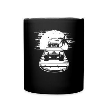 Skateboarding Sketch - Full Colour Mug - black - Front