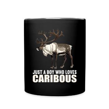 Caribou Karibus Karibu - Tasse einfarbig - Schwarz - Vorne