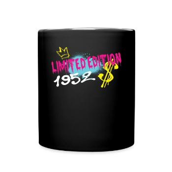 Limited Edition 1952 Geburtstag 1952 Geboren - Tasse einfarbig - Schwarz - Vorne