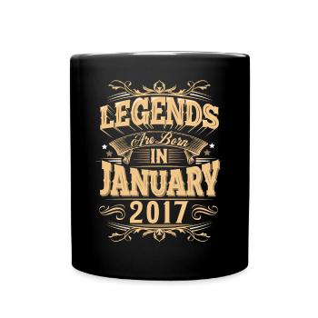 January 2017 Birthday Legend - Full Colour Mug - black - Front