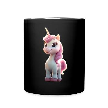 Licorne Cavalier Poney Ferme Chevaux Équitation Licornes - Mug uni - noir - Devant