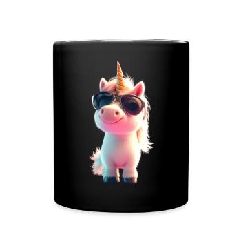 Licorne Cavalier Poney Ferme Chevaux Équitation Licornes - Mug uni - noir - Devant