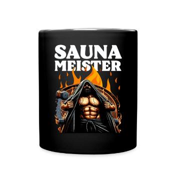 SAUNA MEISTER - Tasse einfarbig - Schwarz - Vorne