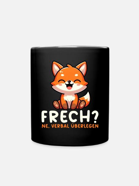 Vilain Ne Renard Sarcasme Drôle Verbal Supérieur - Mug uni - noir