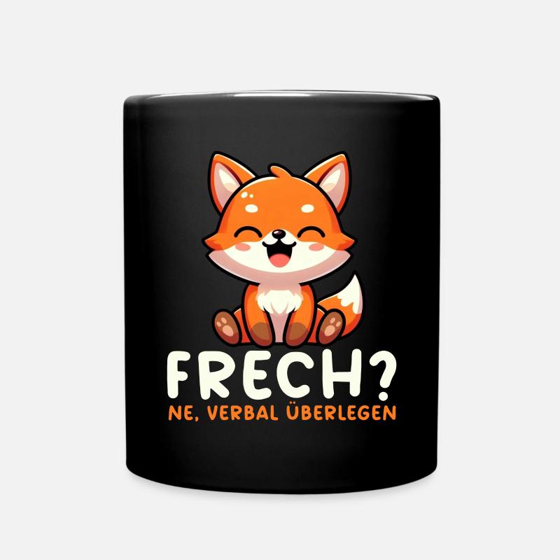 Vilain Ne Renard Sarcasme Drôle Verbal Supérieur - Mug uni - noir