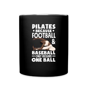Cadeau Pilates drôle - Mug uni - noir - Devant