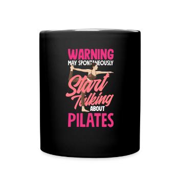 L’attention peut parler de Pilates - Mug uni - noir - Devant