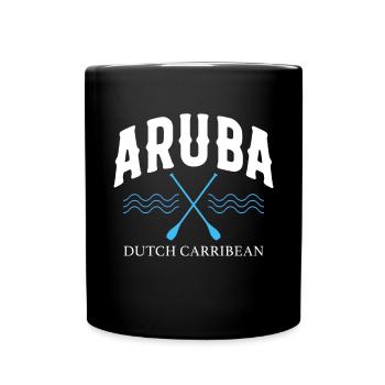 Aruba Caribbean Summer Ocean Beach Gift - Full Colour Mug - black - Front