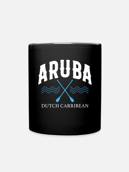 Aruba Karibik Sommer Meer Strand Geschenk - Tasse einfarbig - Schwarz