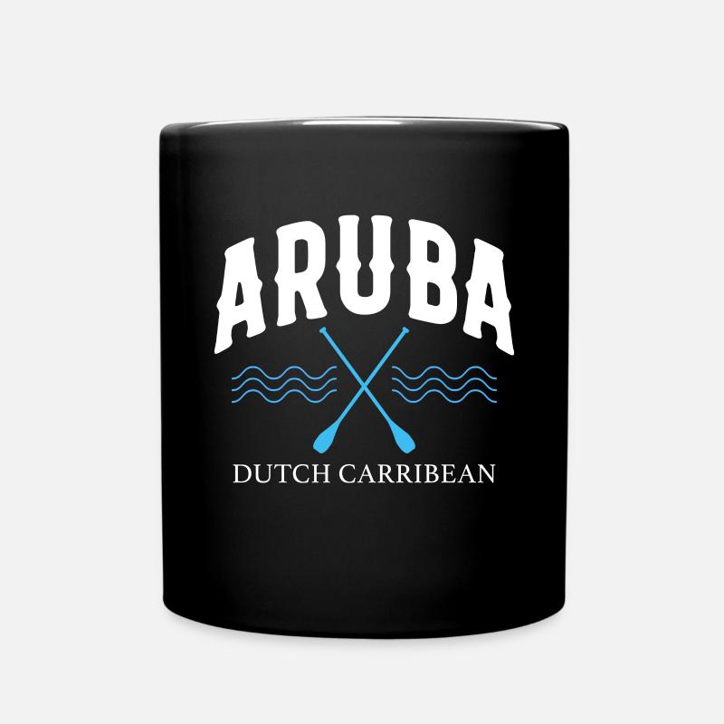 Aruba Karibik Sommer Meer Strand Geschenk - Tasse einfarbig - Schwarz