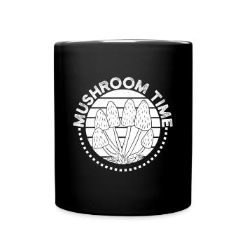 Morilles Temps Champignon - Mug uni - noir - Devant