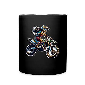 Motocross Femmes Filles Fille - Mug uni - noir - Devant