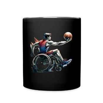 Basketball en fauteuil roulant Basketball en fauteuil roulant - Mug uni - noir - Devant
