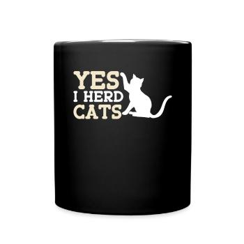 Cat Dad Gifts - Tasse einfarbig - Schwarz - Vorne
