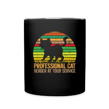 Cat Dad Gifts - Tasse einfarbig - Schwarz - Vorne