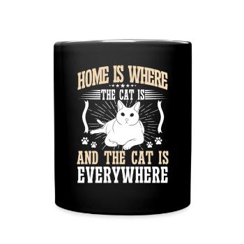 Cat Dad Gifts - Tasse einfarbig - Schwarz - Vorne