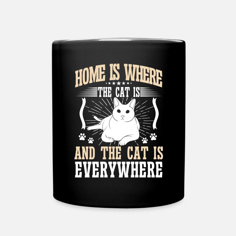 Cat Dad Gifts - Tasse einfarbig - Schwarz
