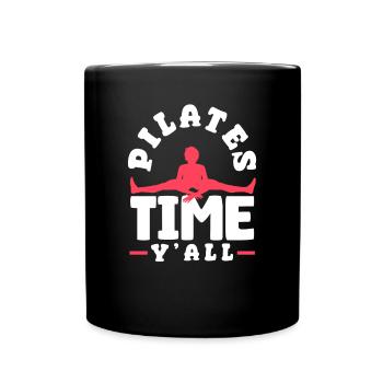 Découvrez le Pilates du temps pour vous maintenant - Mug uni - noir - Devant