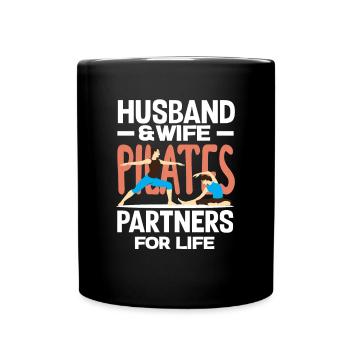 Pilates Partenaire pour la vie Couple - Mug uni - noir - Devant