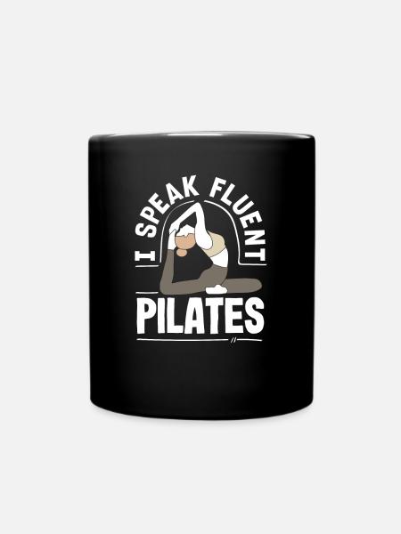 Ich Spreche Fließend Pilates pilates Leidenschaft - Tasse einfarbig - Schwarz