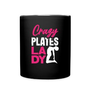 Crazy Pilates Lady Fitness Pilates Passion - Mug uni - noir - Devant