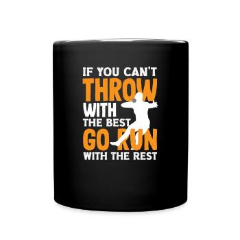 Lancer du disque Athlète Cadeau d’athlète - Mug uni - noir - Devant