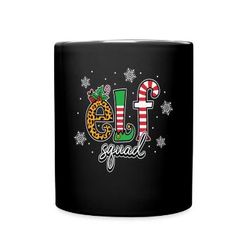 Weihnachtlicher Elf Squad Spaß Für Die Festtage - Tasse einfarbig - Schwarz - Vorne