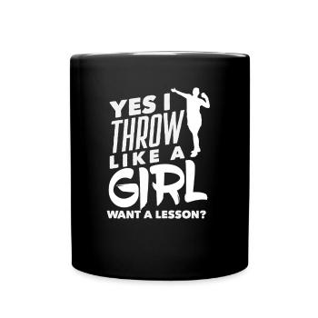 Lancer du disque Athlète Cadeau d’athlète - Mug uni - noir - Devant